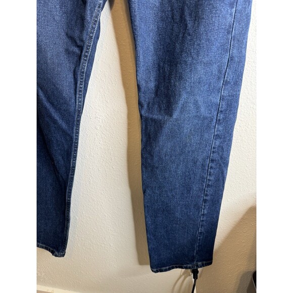 Wrangler Classic Fit Jeans Dark Blue Wash Men’s Size 34x32 Comfort Stretch - Picture 4 of 15